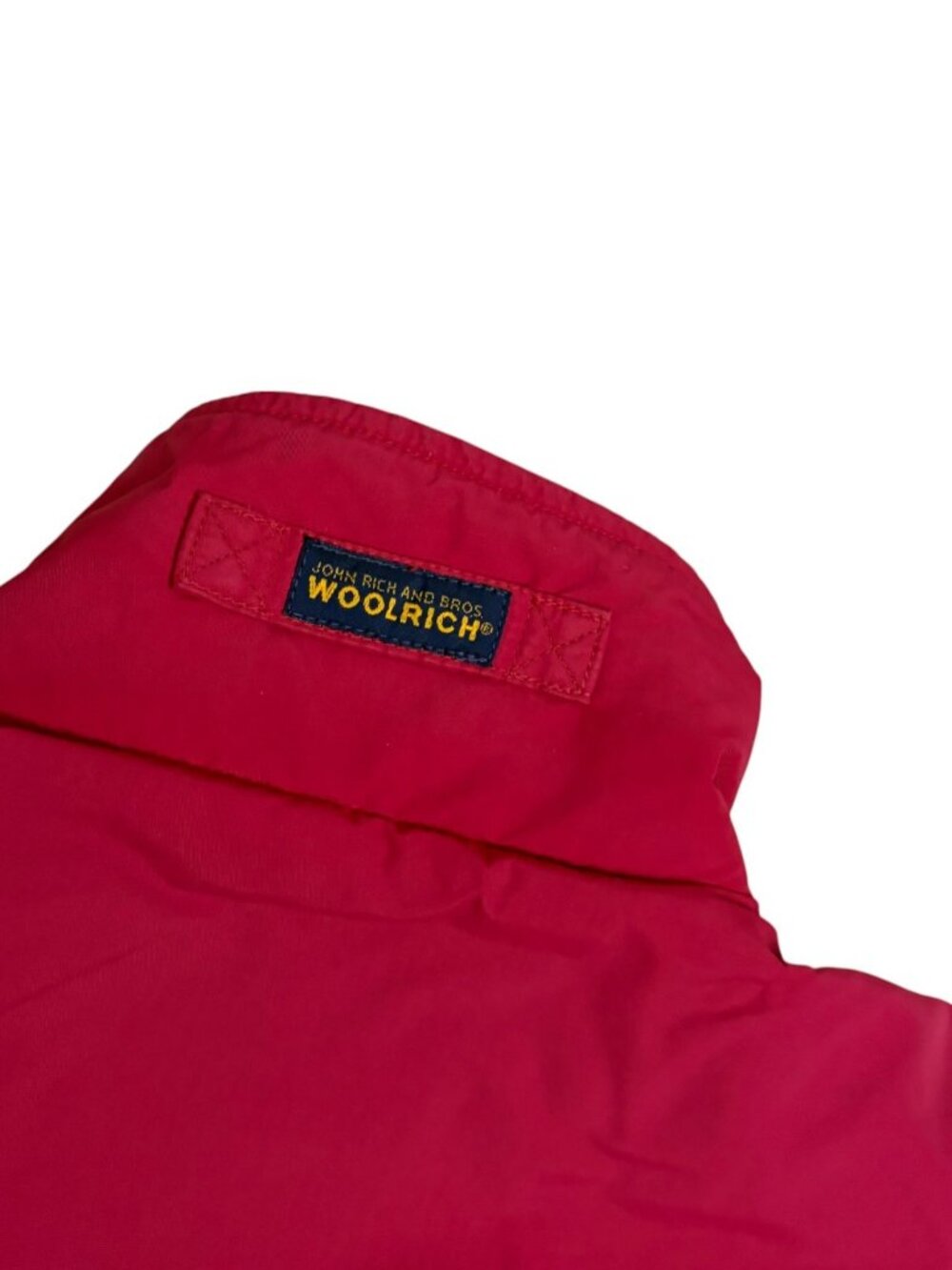 Woolrich Vintage 90s Jacket Winter Casual Fleece Red Coat Mens Large - Picture 5 of 7